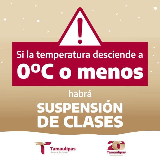 Emite Educación recomendaciones por ingreso del Frente Frío No. 27