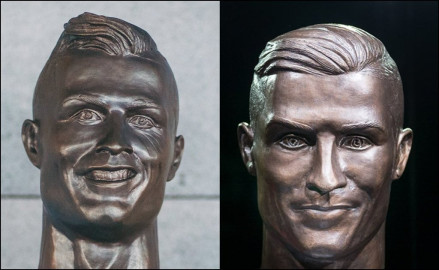 A un año, mejoran busto de Cristiano Ronaldo