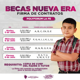 Facilita Gobierno Municipal Módulo para firma de contrato bancario de becados 