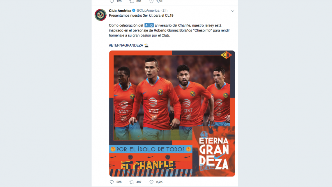 La nueva playera del América inspirada en 'El Chanfle'