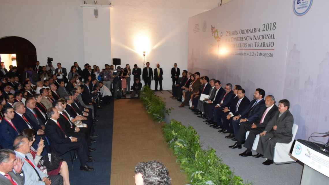 Inauguran en Guanajuato, la 2ª Sesión Ordinara 2018 de la CONASETRA