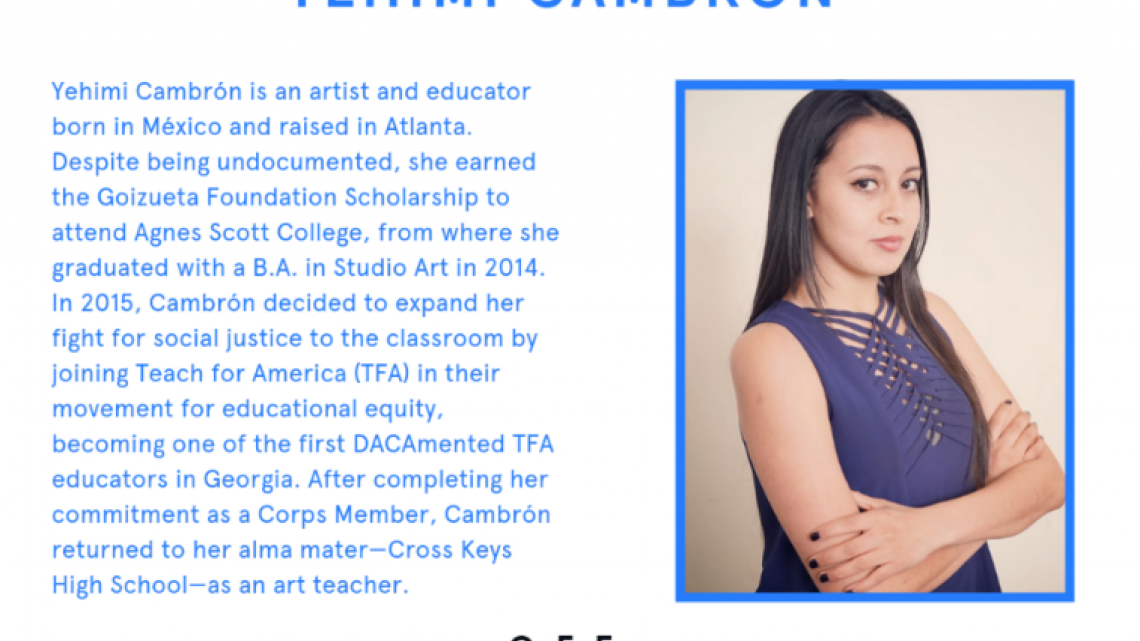 Yehimi Cambrón, la mexicana que pone color al Super Bowl LIII