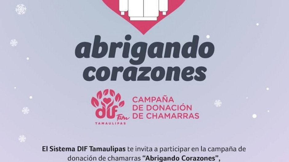 Hace un llamado el DIF Tamaulipas para abrigar a familias en condiciones de vulnerabilidad