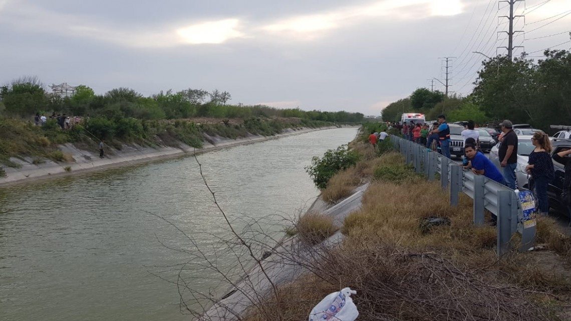 Busca Protección Civil de Reynosa a menor en las aguas del canal Rodhe