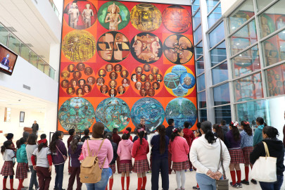 Participan niñas y niños de la Escuela “Gregorio Torres Quintero” en espacio de expresión en el Congreso 