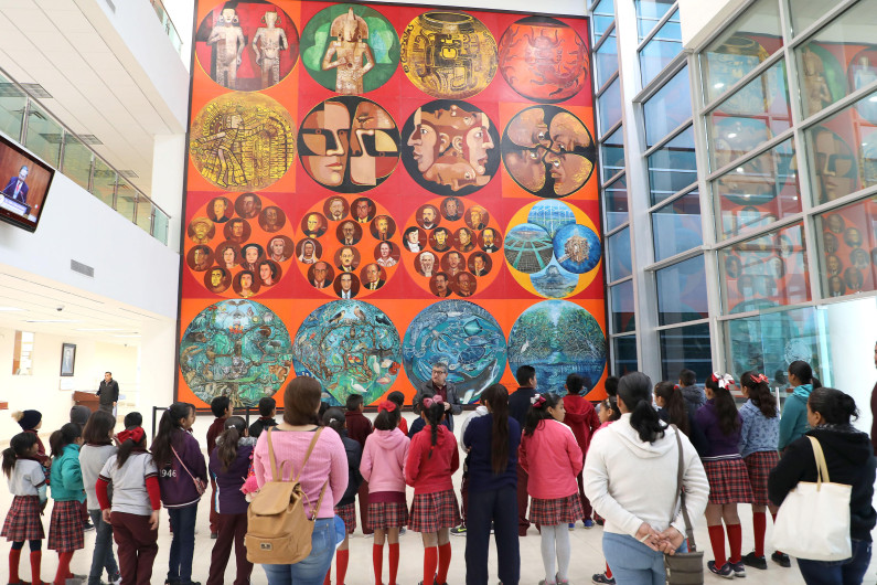 Participan niñas y niños de la Escuela “Gregorio Torres Quintero” en espacio de expresión en el Congreso 