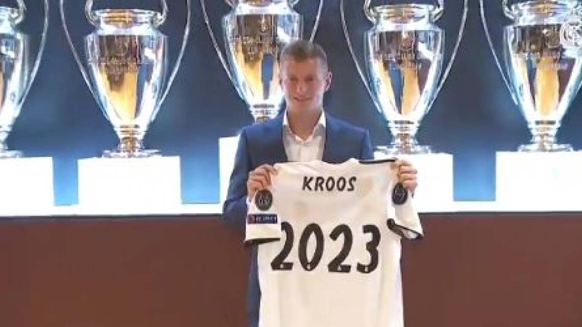 Toni Kroos permanecerá hasta 2023 con Real Madrid 