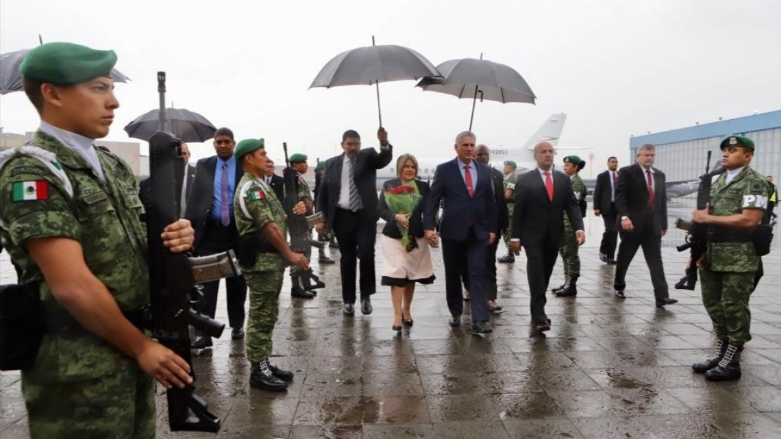 Presidente de Cuba visita México