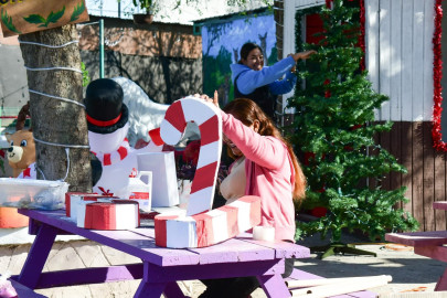 Afina Gobierno Municipal detalles para que familias disfruten de la navidad en el zoológico