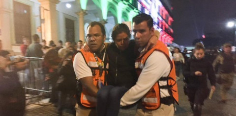 Accidente con pirotecnia deja 12 lesionados durante Grito en Xalapa 