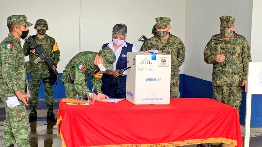 Segundo cargamento de vacunas anticovid arriba a Tamaulipas