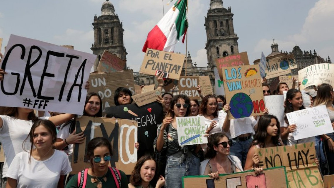  Ola de protestas en varios países del mundo en contra del cambio climatico