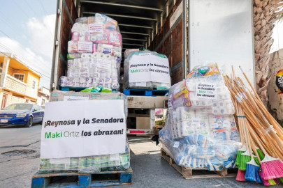 Apoyan reynosenses y Alcalde Carlos Peña Ortiz a damnificados de Veracruz