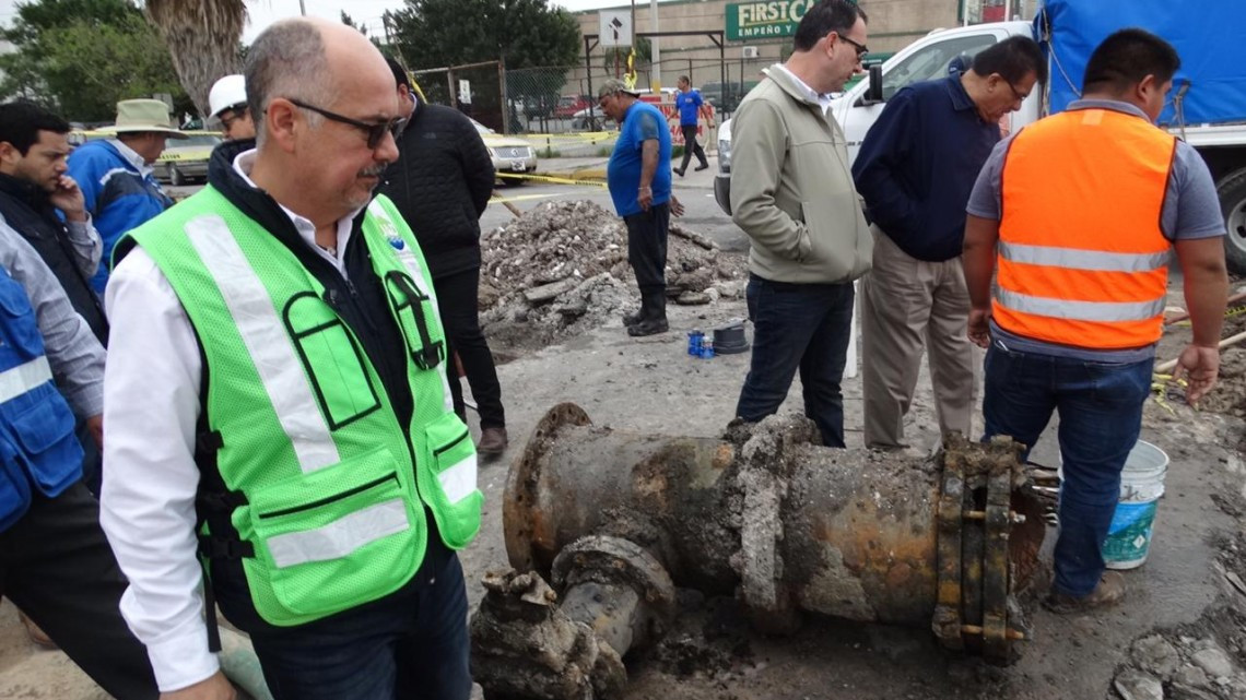 Cambio de tuberías fue lo que dejo a 59 colonias sin agua, ahora estarán mejor