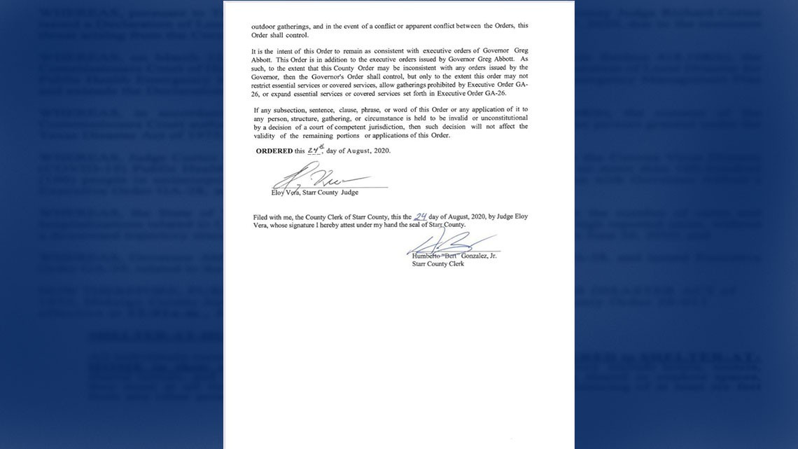 Condado Starr emite orden de toque de queda 