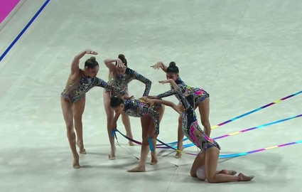 Brilla Kimberly Salazar en mundial de gimnasia rítmica 