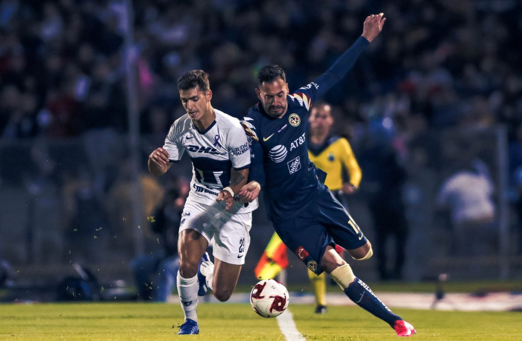 Pumas y América regalan un intenso empate en el Clásico Capitalino