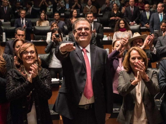 Senado ratifica a Ebrard como canciller