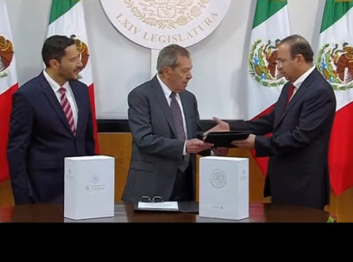 Congreso recibe Sexto Informe de Gobierno del presidente Peña Nieto