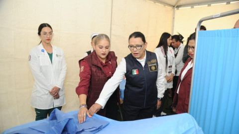 Supervisa secretaria de Gobernación Centro de Atención a Migrantes en Reynosa
