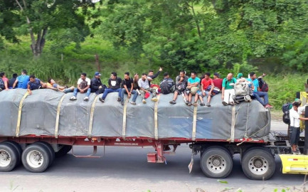 Caravana llega al estado de Veracruz