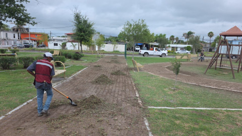 Sanea Gobierno del Alcalde Carlos Peña Ortiz la Plaza Riberas de Rancho Grande
