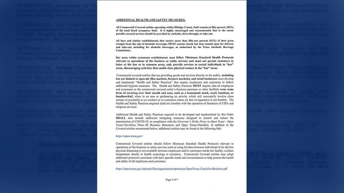 Extienden toque de queda en Condado Hidalgo hasta agosto 19 