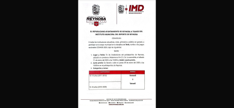 Sé parte de la Eliminatoria Municipal de Tenis