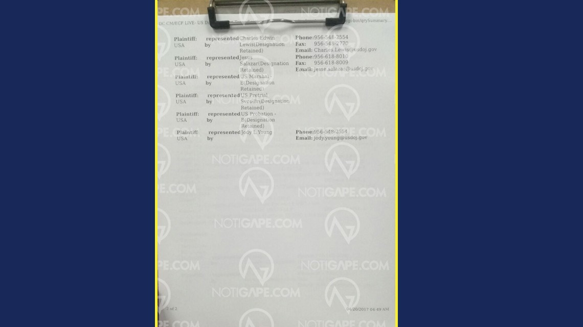 Filtran documentos de la corte de Brownsville con cargos desde hace seis años contra Yarrington y Fernando Cano