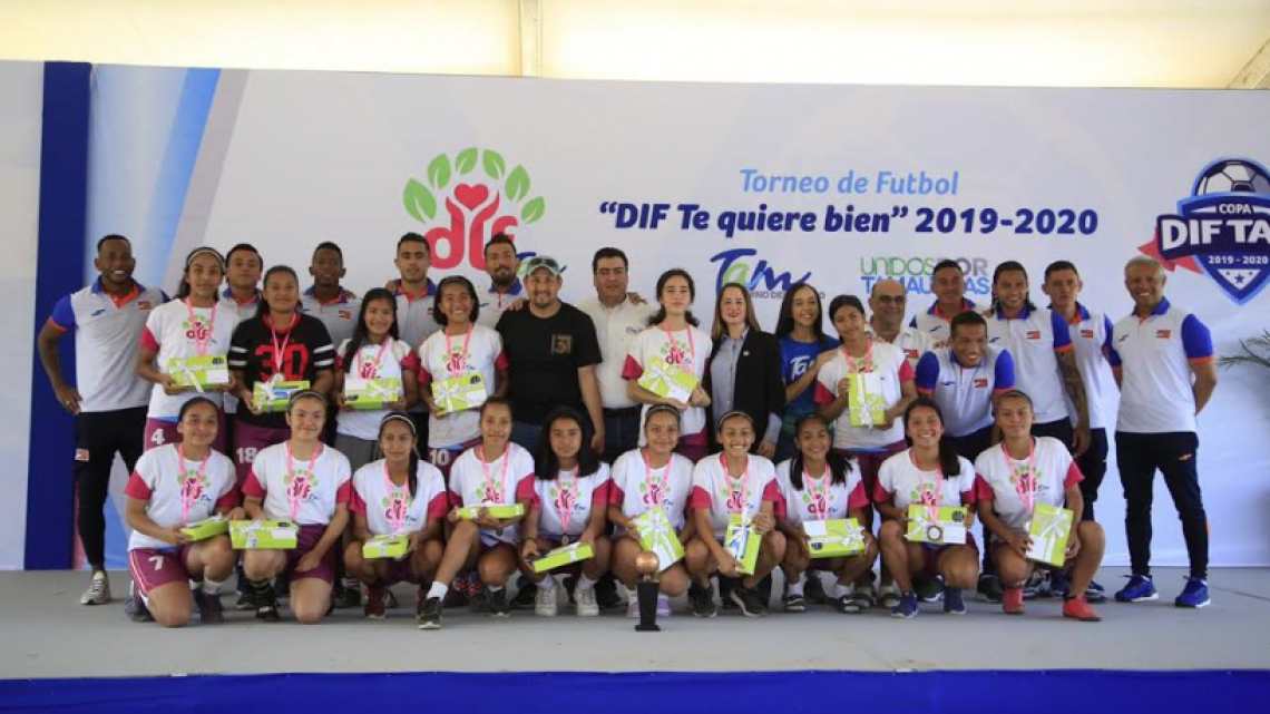 Premian a ganadores del torneo estatal de la copa DIF Tam