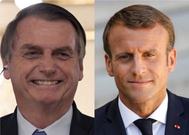 Macron acusa a Bolsonaro de mentir en sus compromisos ambientales