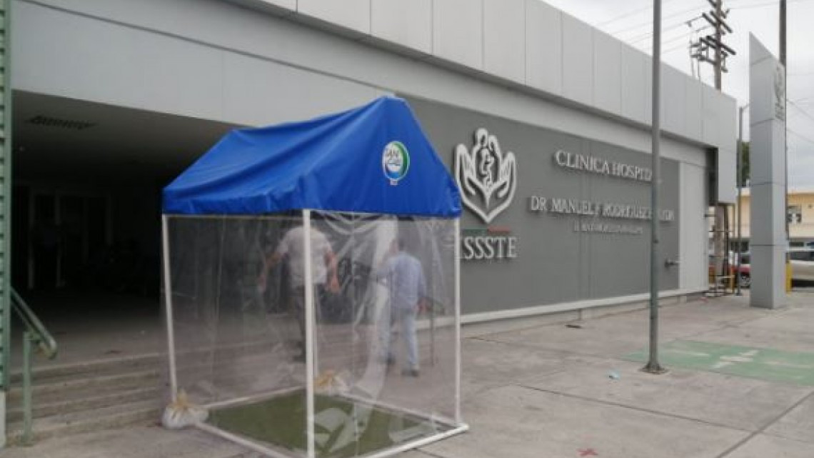 Grupo de empresarios de Matamoros dona Cabina Sanitizante a la clínica del ISSSTE