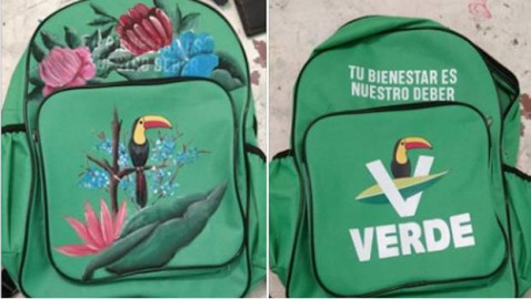Convierten mochila del Verde en obra de arte 