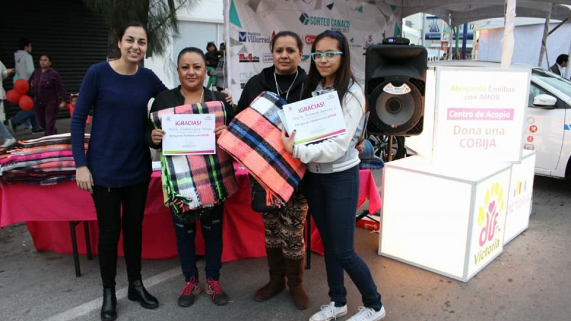Realizan campaña "Abrigando Familias con Amor"