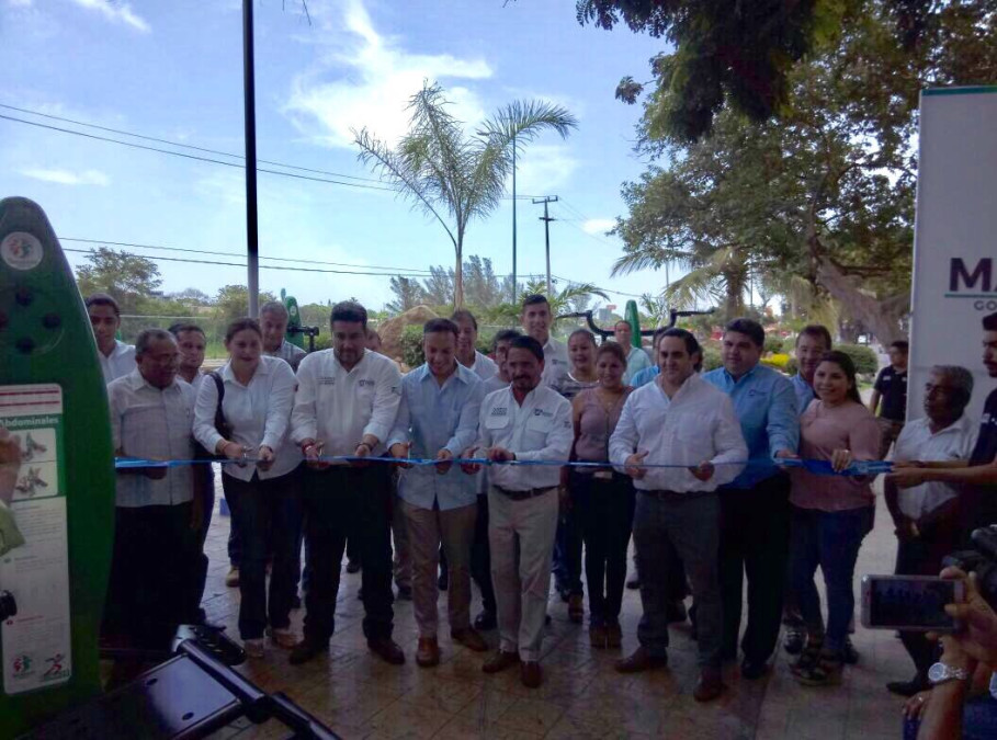 Inauguran en Madero gimnasio al aire libre