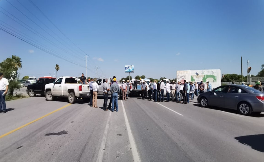 Productores bloquearán nuevamente carretera Río Bravo-Reynosa