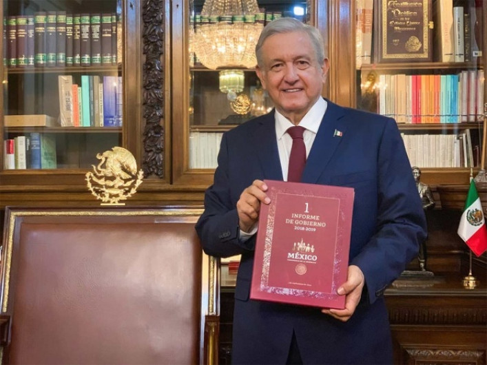 AMLO presenta su Primer Informe de Gobierno 2018-2019 en línea 