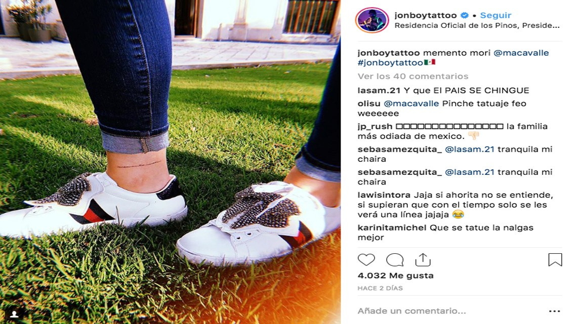 Hijas de EPN llevan a tatuador de celebridades a Los Pinos