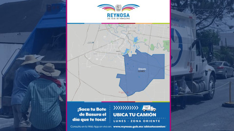 Ubica tu camión recolector de basura para este lunes