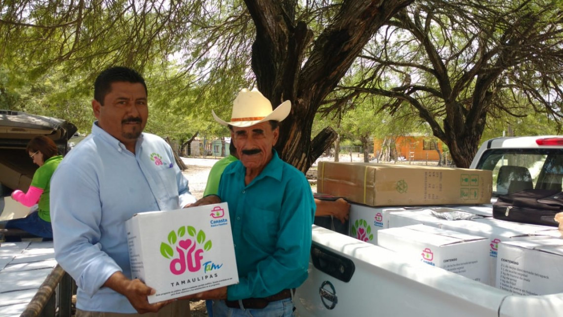 DIF Tamaulipas da apoyos de la Canasta Básica Familiar