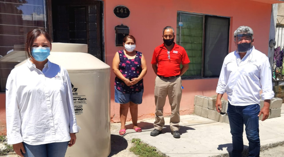 Más de 7 mil victorenses son beneficiados con tinacos subsidiados