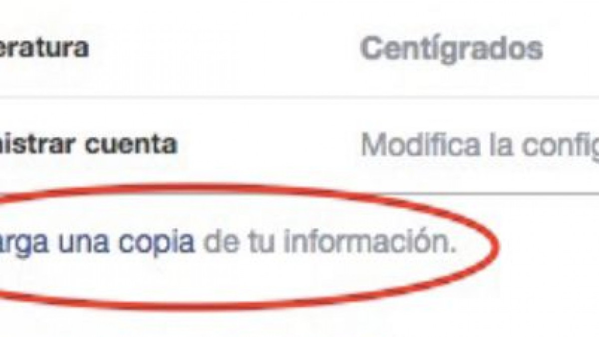 Así puedes descargar la información que Facebook tiene de ti