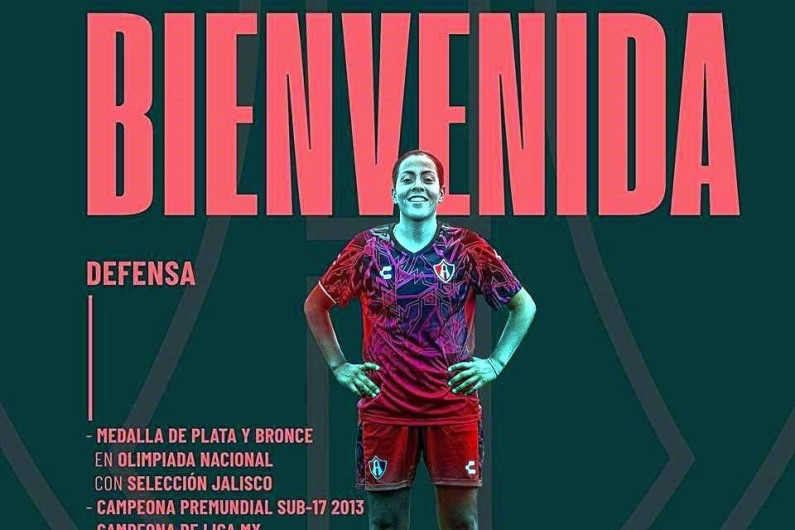 Arlett Tovar es nueva jugadora del Atlas femenil