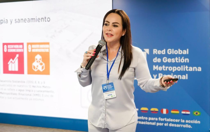 Destaca alcaldesa Carmen Lilia Canturosas liderazgo de la red global de gestión metropolitana 
