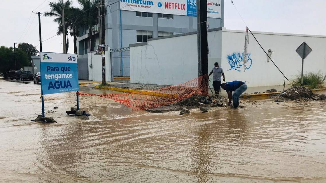 Lluvias en la zona centro de Tamaulipas acumulan las 3 pulgadas: PC