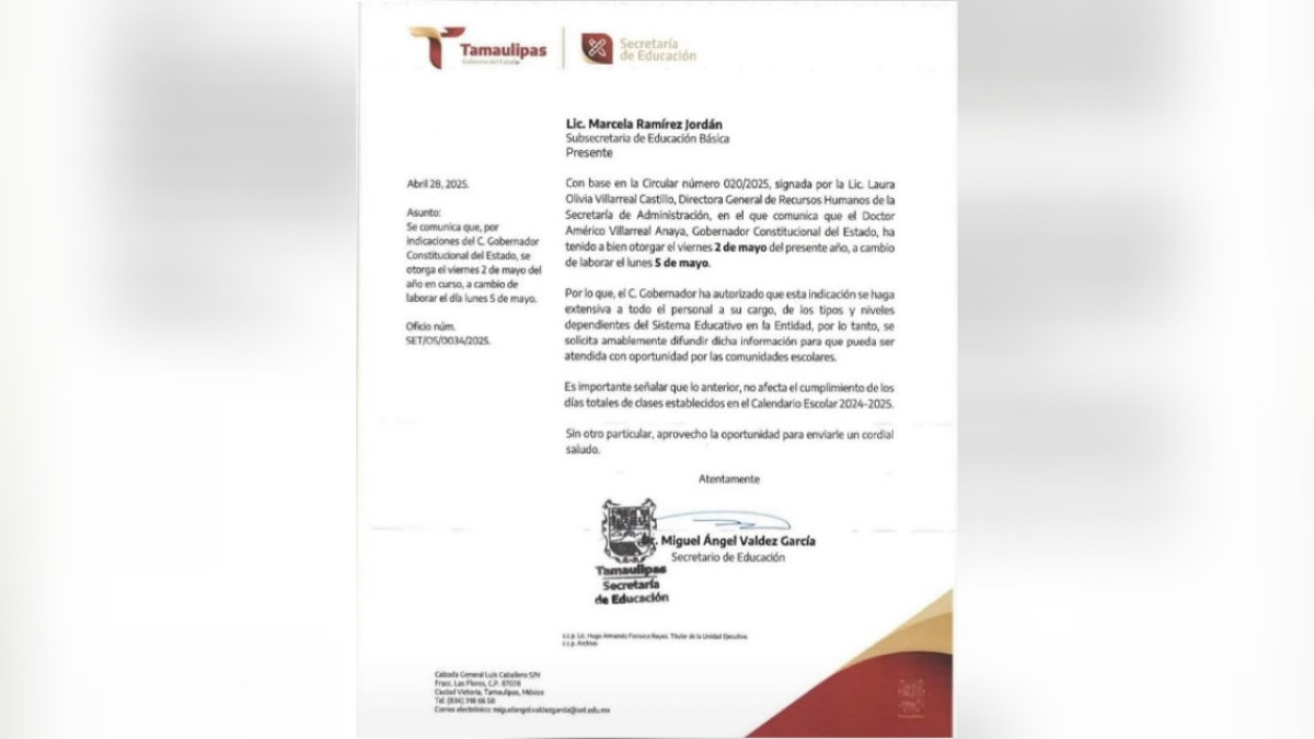 Confirma SET “Mega Puente” Escolar en Tamaulipas