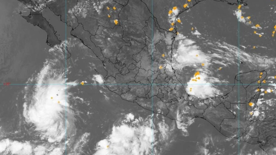 Depresión tropical 13-E provocará lluvias en cuatro estados