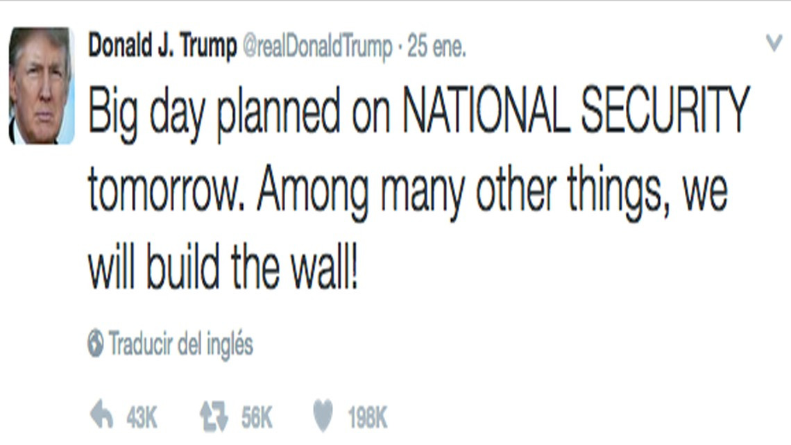 Los 10 tuits que más han gustado del Presidente Trump