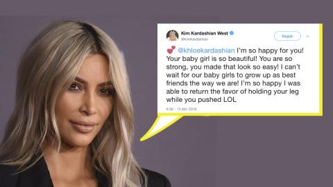kim Kardashian felicita a Khloé por su hijita