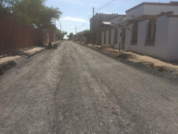 Beneficia pavimentación a vecinos de la calle Sonora